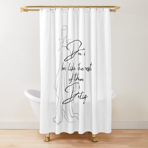 Always Be Different Coco Chanel Inspired Shower Curtain for Sale