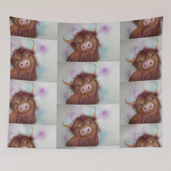 Item preview, Heeland Coo, Highland Cattle,Cute Highland Cow designed and sold by GlitteringFox.
