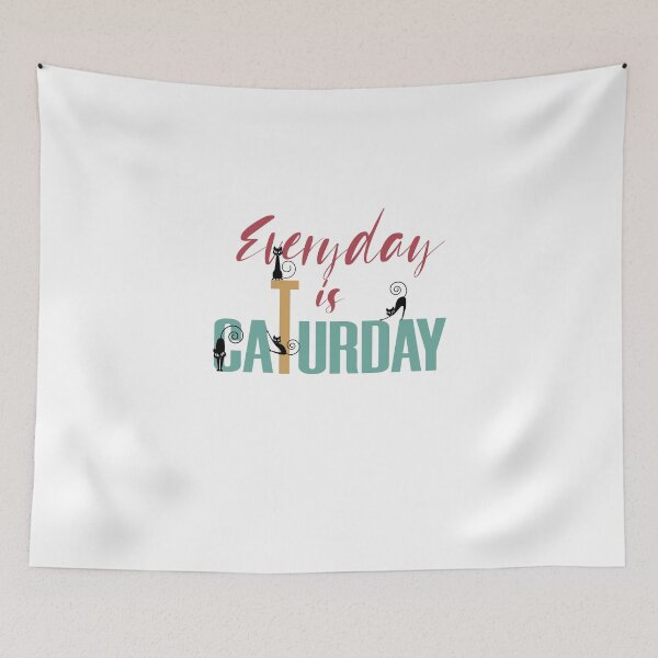 Item preview, everyday is caturday designed and sold by Ortzi68.