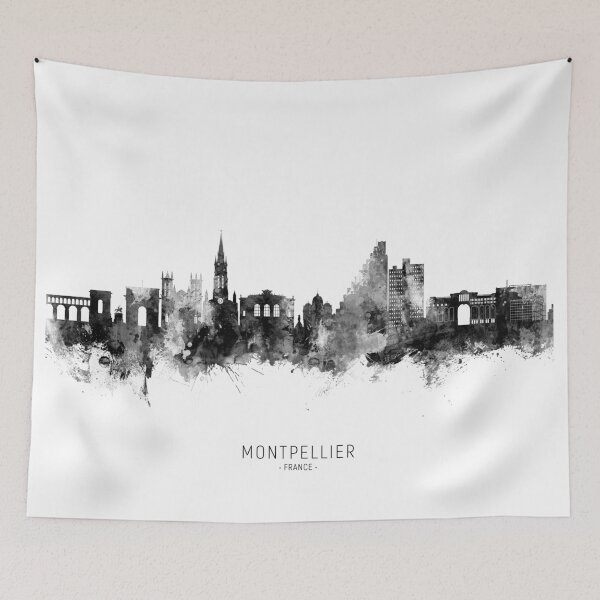 Item preview, Montpellier France Skyline designed and sold by ArtPrints.