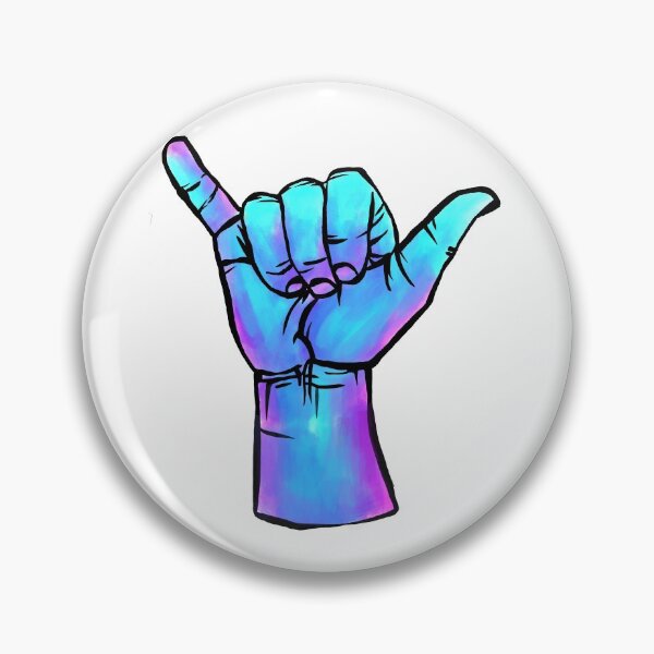 Item preview, Shaka Watercolour Hand  designed and sold by AshleighMakes.