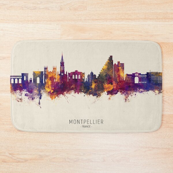 Item preview, Montpellier France Skyline designed and sold by ArtPrints.