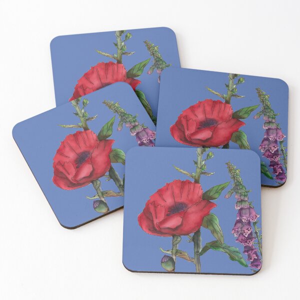 Item preview, Poppy and Foxglove English Country Garden designed and sold by HollyPopsDesign.