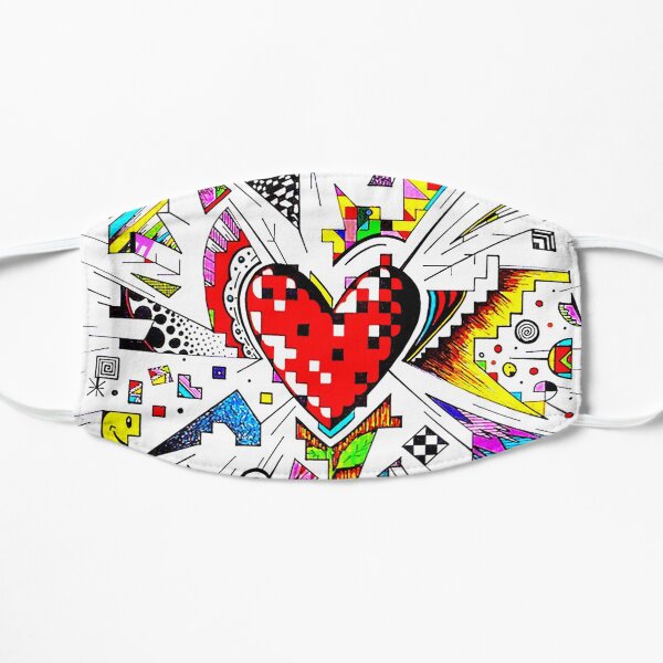 Heart Doodle Mask