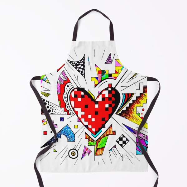 Heart Doodle Apron