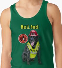 Max A. Pooch-Canine Community Reporter-Environmental Men's Tank Top