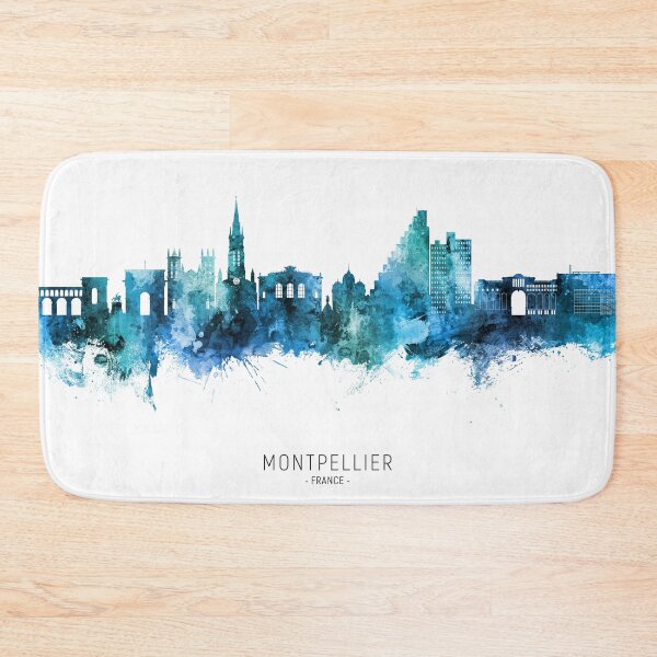 Item preview, Montpellier France Skyline designed and sold by ArtPrints.