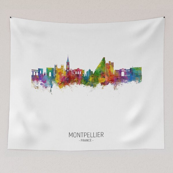 Item preview, Montpellier France Skyline designed and sold by ArtPrints.
