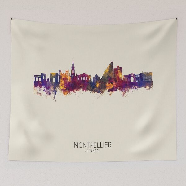 Item preview, Montpellier France Skyline designed and sold by ArtPrints.