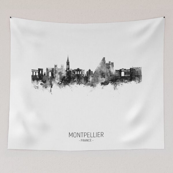 Item preview, Montpellier France Skyline designed and sold by ArtPrints.