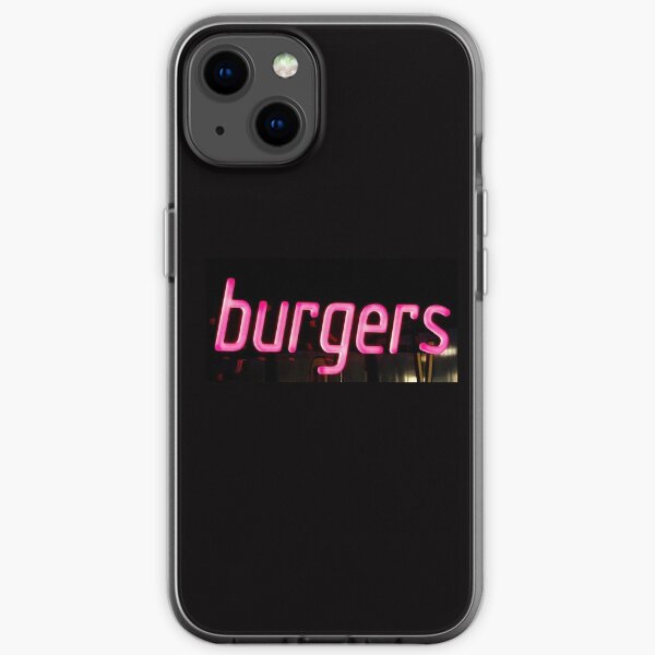 Burgers Neon Light Sign iPhone Soft Case