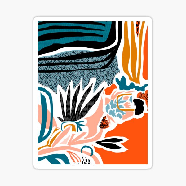 Palm Springs // Abstract Shapes Print Sticker