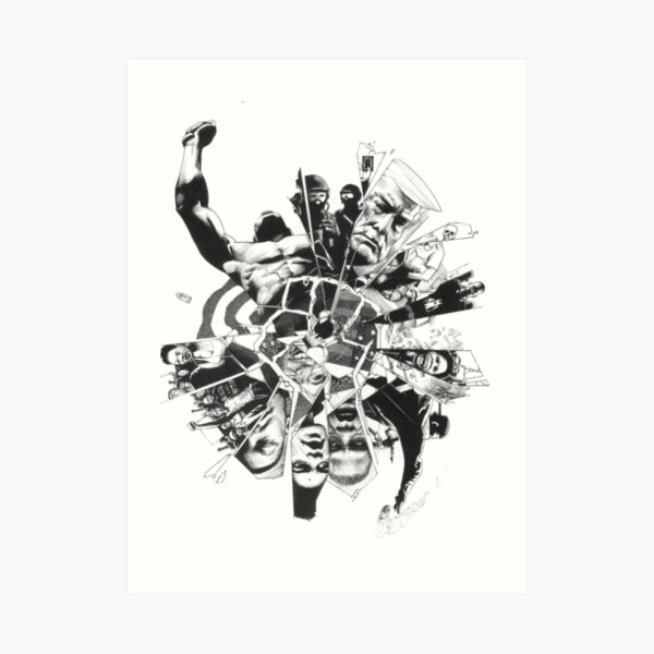 Broken America Art Print