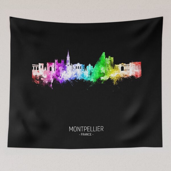 Item preview, Montpellier France Skyline designed and sold by ArtPrints.
