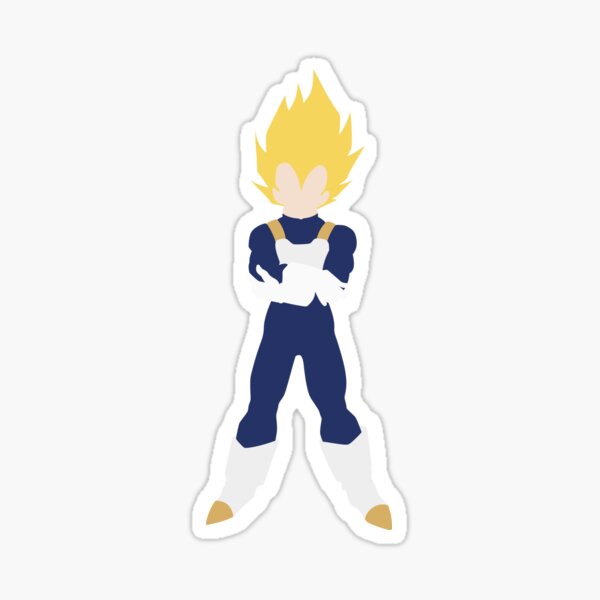 Vegeta Super Saiyan Minimalist Sticker