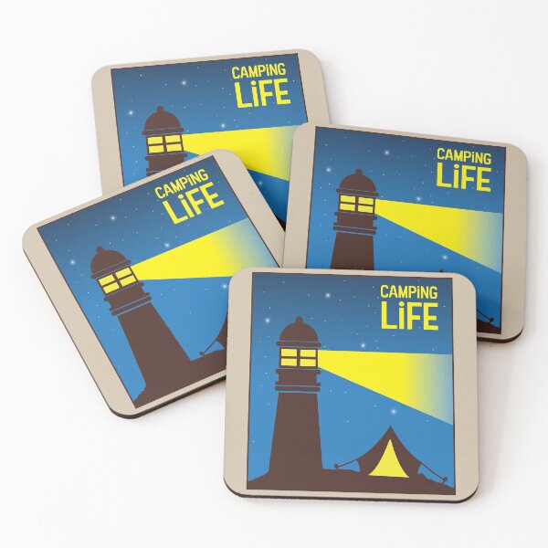 Item preview, Tent and a Lighthouse - Camping Life designed and sold by pixelinga.