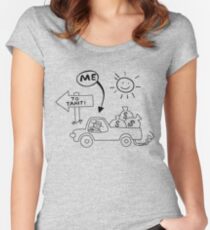 Lyle Lanley's Evil Plan Women's Fitted Scoop T-Shirt