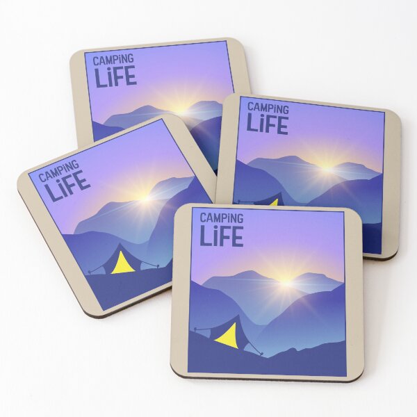 Item preview, Tent and the Mountain Sun - Camping Life designed and sold by pixelinga.