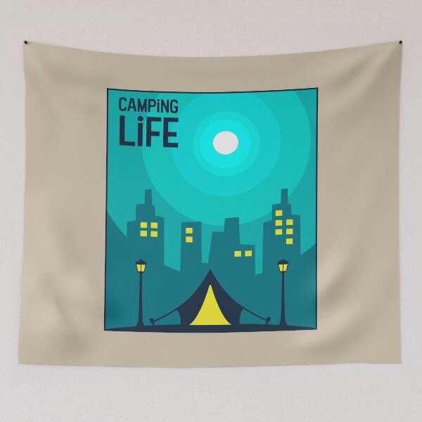 Item preview, Tent in the City - Camping Life designed and sold by pixelinga.