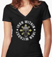 Iron Within, Iron Without Women's Fitted V-Neck T-Shirt