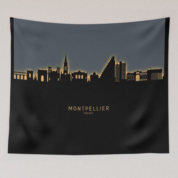 Item preview, Montpellier France Skyline designed and sold by ArtPrints.