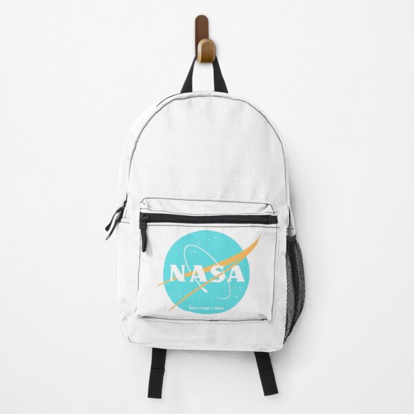 "Blaue und orangefarbene NASA" Rucksack von Lenas-pencil | Redbubble