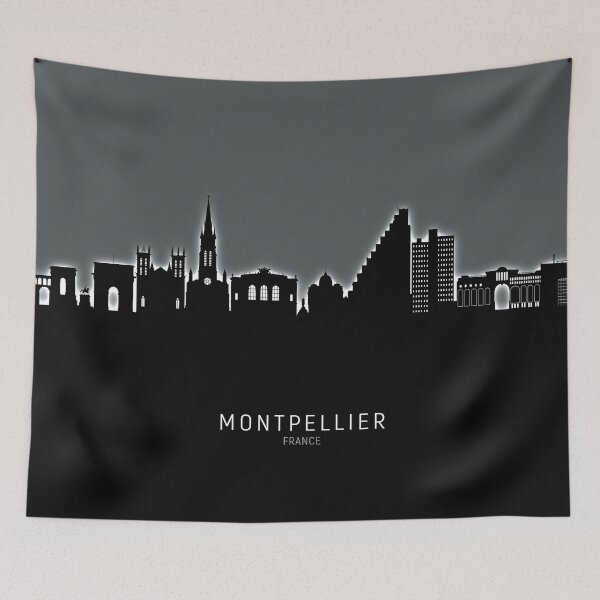 Item preview, Montpellier France Skyline designed and sold by ArtPrints.