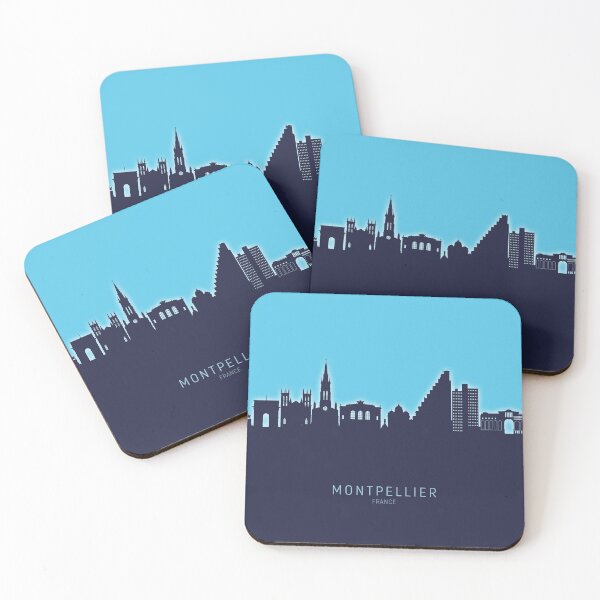 Item preview, Montpellier France Skyline designed and sold by ArtPrints.