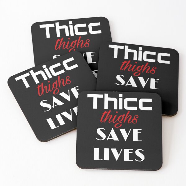Item preview, Thicc thighs Save Lives designed and sold by AthleticWolves.