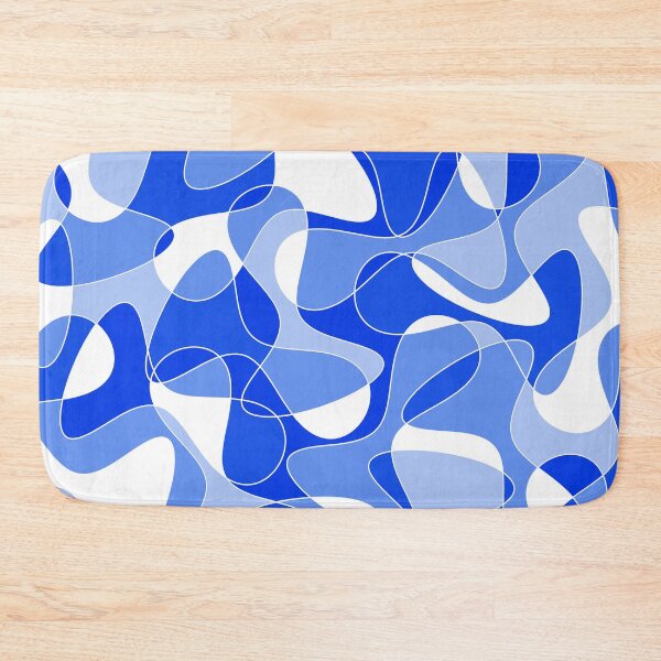 Item preview, Abstract pattern - blue and white. designed and sold by K.S ART.