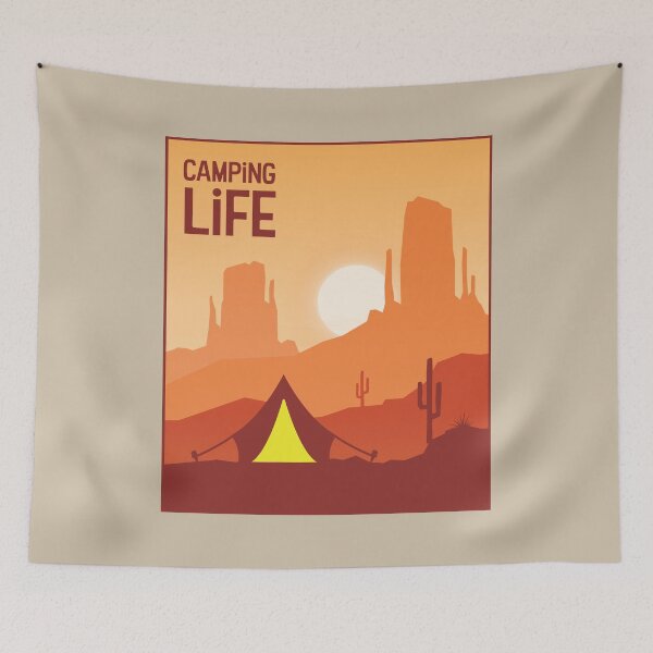 Item preview, Tent in the Desert - Camping Life designed and sold by pixelinga.