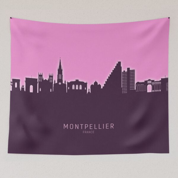 Item preview, Montpellier France Skyline designed and sold by ArtPrints.