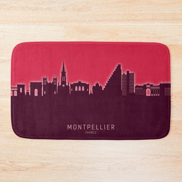 Item preview, Montpellier France Skyline designed and sold by ArtPrints.
