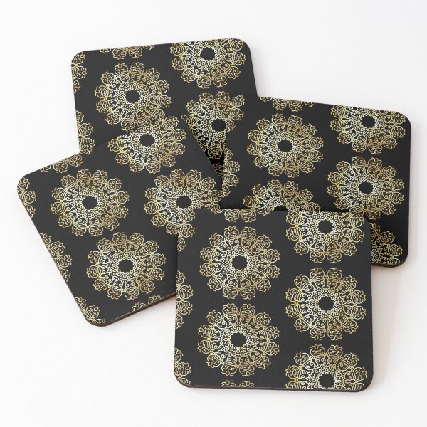 Item preview, Golden Flowers Pattern  designed and sold by Sebastian Art.
