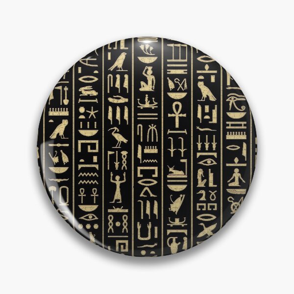 Item preview, Black & Gold Hieroglyphics  designed and sold by Curtis Ryan Woodside Productions.
