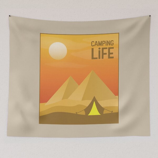 Item preview, Tent and the Pyramids - Camping Life designed and sold by pixelinga.