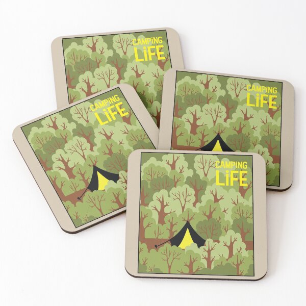 Item preview, Tent in the Woods - Camping Life designed and sold by pixelinga.