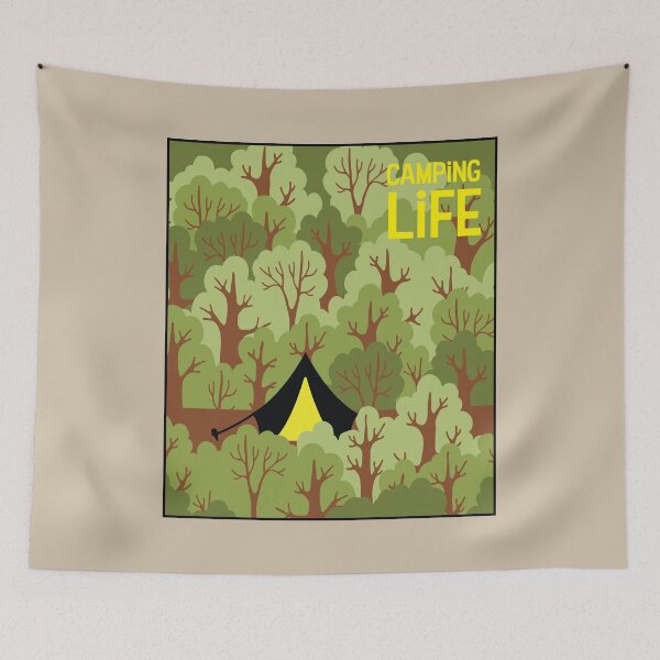 Item preview, Tent in the Woods - Camping Life designed and sold by pixelinga.