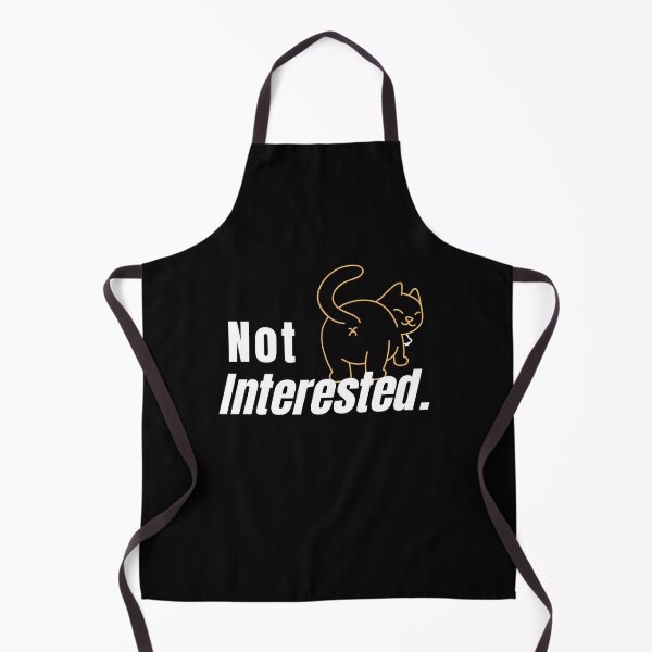 Item preview, Not Interested White Text designed and sold by leBoosh-Designs.
