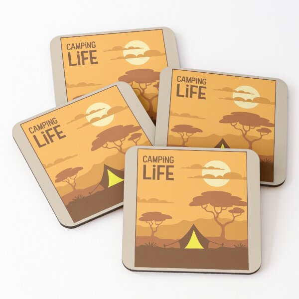 Item preview, Tent in the Savannah - Camping Life designed and sold by pixelinga.