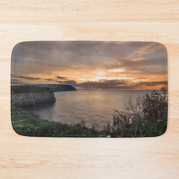Item preview, Boulby Cliffs at sunset designed and sold by grumpykeith.