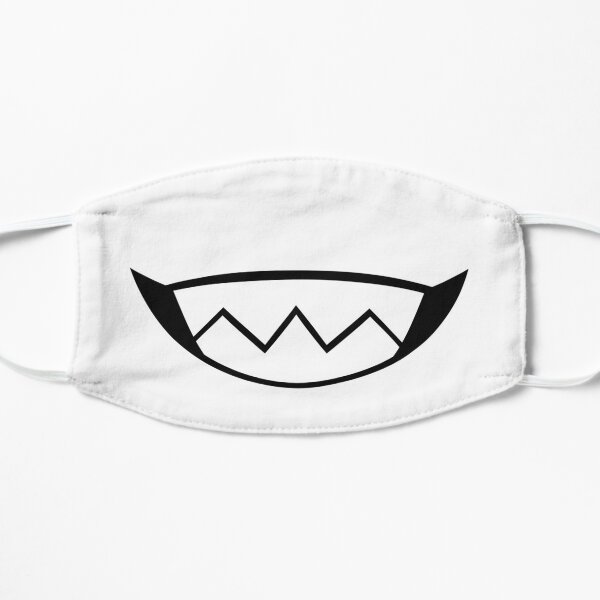 White Grinny Flat Mask