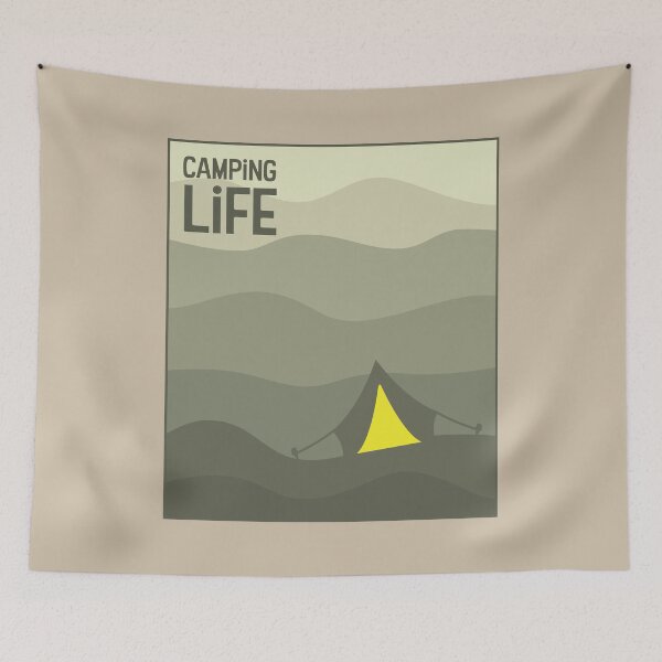 Item preview, Tent amongst Sand Dunes - Camping Life designed and sold by pixelinga.