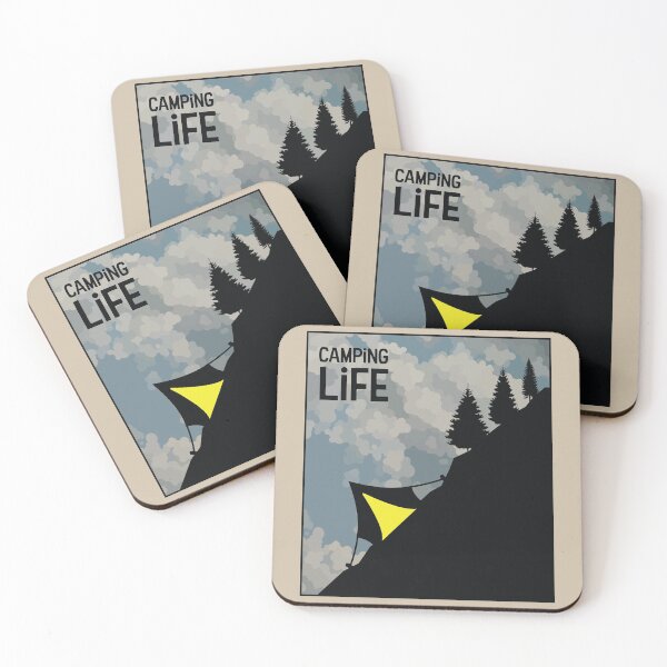 Item preview, Tent on a Hill - Camping Life designed and sold by pixelinga.