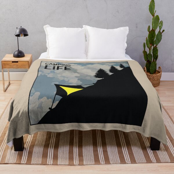 Item preview, Tent on a Hill - Camping Life designed and sold by pixelinga.