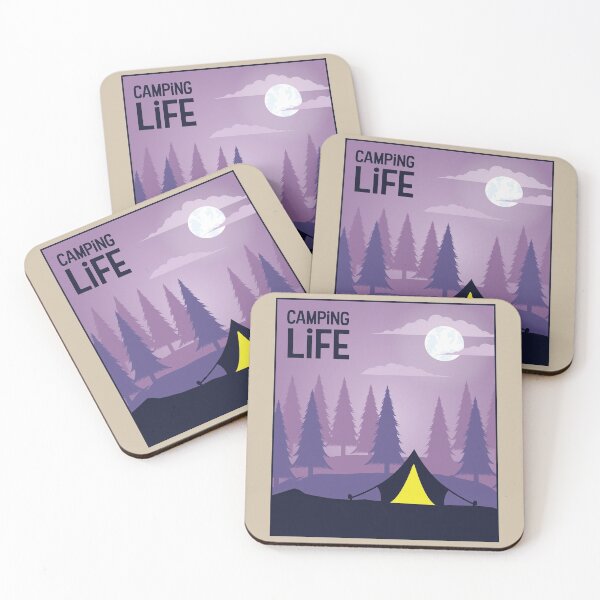 Item preview, Tent in the Pink Forest - Camping Life designed and sold by pixelinga.