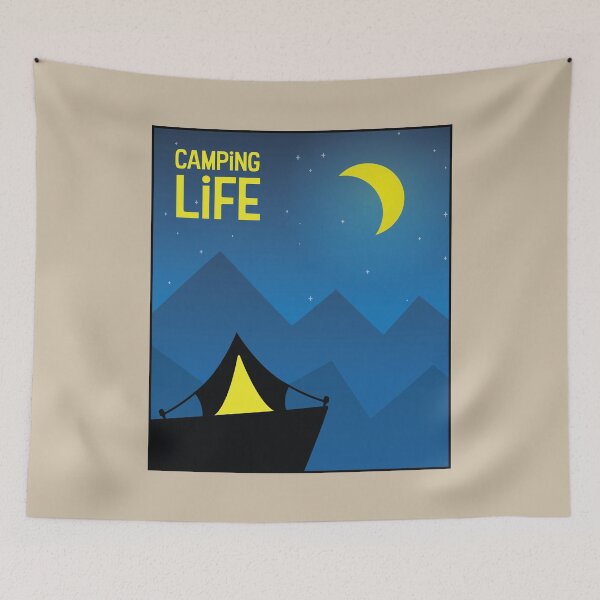 Item preview, Tent on a Cliff - Camping Life designed and sold by pixelinga.