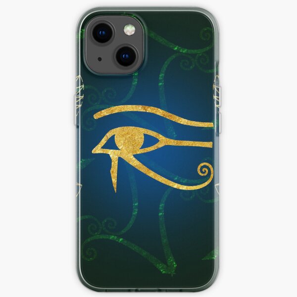 Eye of Horus Protected by Golden Falcons iPhone Soft Case
