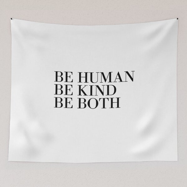 Item preview, be human be kind be both  designed and sold by The Little Wood Cottage.