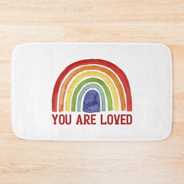 Item preview, You Are Loved Watercolor Rainbow #2 designed and sold by SalahBlt.